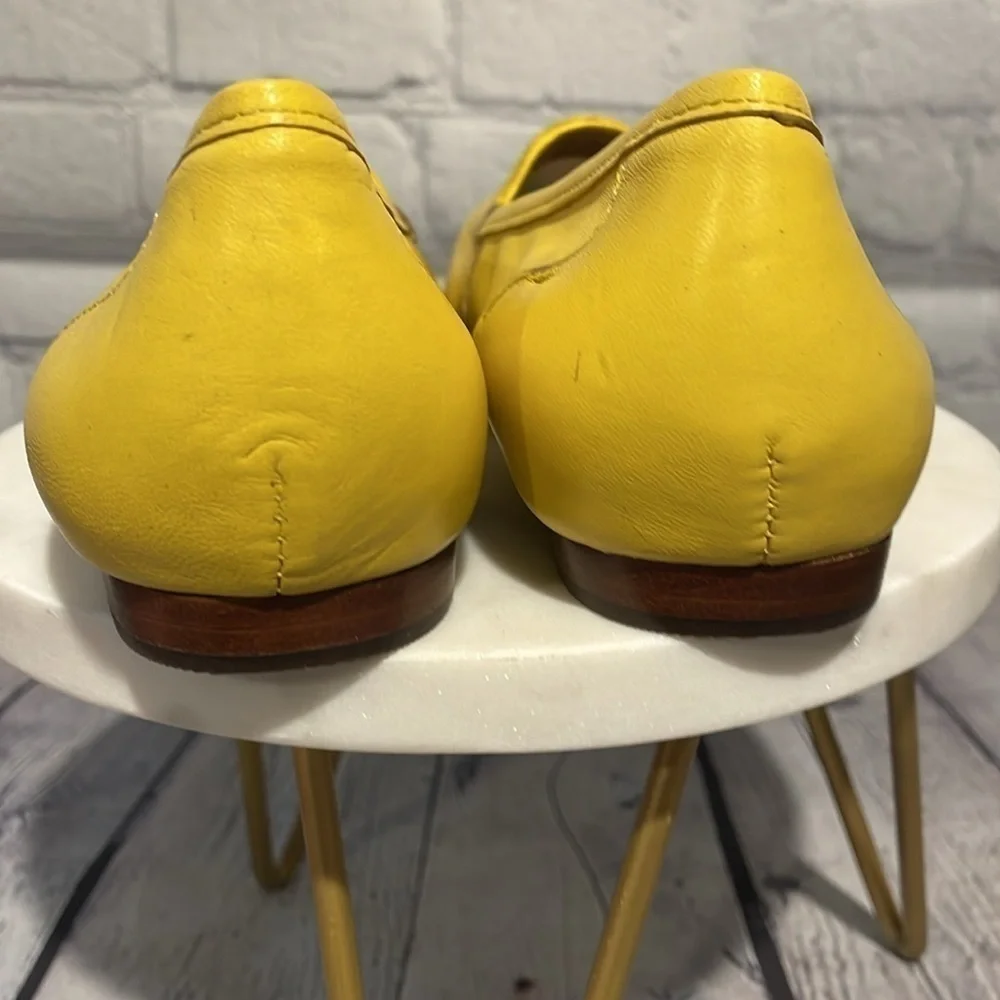 Array lemon yellow leather flats Size 6.5 - Picture 9 of 9